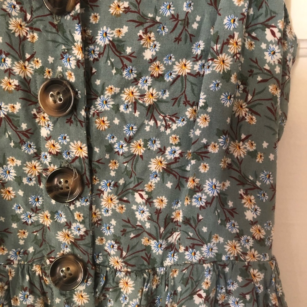 Button Up Floral Dress